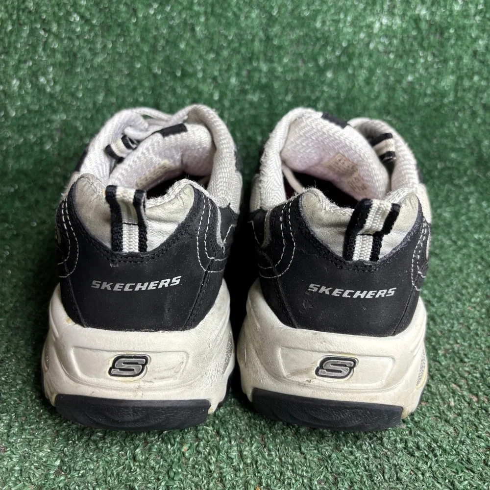 Skechers D Lites Biggest Fan Chunky Platform Athletic Sneaker Black Womens 8.5